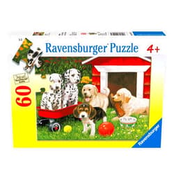 Ravensburger Puppy Party | 60-Piece Jigsaw Puzzle for Kids | Unique, Pieces | Enhances Concentration and Creativity | Ideal Gift for Birthdays and Holidays