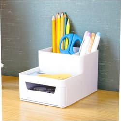 Tidyladyo Small Desk Organizer,Pencil Pen Holder,Office Desktop Accessories With Compartments,Stationery Organizer With Drawer,Art Supply Strorage