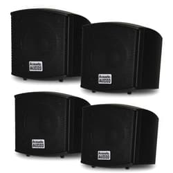 Acoustic Audio by Goldwood Acoustic Audio AA321B Mountable Indoor Speakers 800 Watts Black 2 Pair Pack AA321B-2Pr