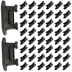 EFencSolv 50 Pack Electric Fence Tape clamp Corner Stretch tensioner insulators screwlock polytape for Wood Post