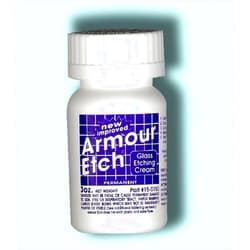 Armour Etching Cream For Glass and Mirrors Is Safe and Easy To Use.(Pkg/1pc)