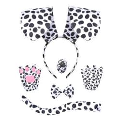 Abitoncc Adults Halloween Animal Costume Set – Tiger, Dalmatian, Dachshund, Giraffe, Leopard & Pig Dress Up Kit with Headband