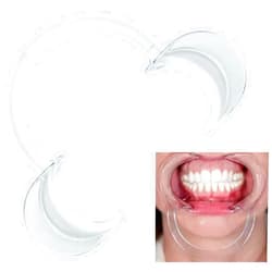 PlastCare USA 10 Large Dental Cheek Retractors for Teeth Whitening, Suction & Tooth Care: Professional Mouth Opener Supplies for Adults, Dentist Watch Game by PlastCare USA