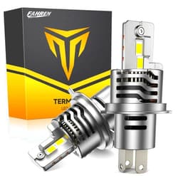 FAHREN H4/9003 Light Bulbs, 40000LM 900% Brighter 6500K Cool White Upgraded HB2 light bulb, 1:1 Mini Size Plug and Play Lights Halogen Replacement Fog Light, Pack of 2