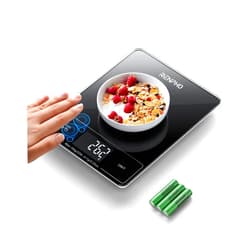 RENPHO Food Scale with Touchless Tare Design, Digital Kitchen Scale for Food Ounces and Grams, Food Weight Scale for Weight Loss, Baking, Cooking, Precise Graduation, Black, Non-Bluetooth