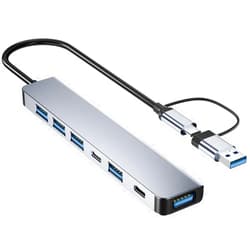Luventg High-Speed USB C Hub - Fast Data Transfer & Plug and Play, Sleek Compact Design for Effortless Connectivity, Ideal USB C Multi-Port Adapter for MacBook Pro, Air & More Devices