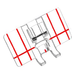 PannySewCraft Top-Load Border Guide Foot - Fits All Low Shank Snap-On Singer, Brother, Babylock, Euro-Pro, Simplicity, White, Janome, Kenmore, Juki, New Home