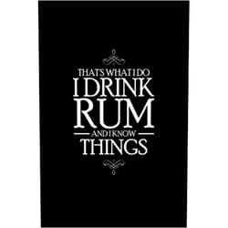 By UAB Kidkis (Author) That's What I Do I Drink Rum And I Know Things: College Ruled Line Paper Blank Journal to Write In - Lined Writing Notebook for Middle School and College Students