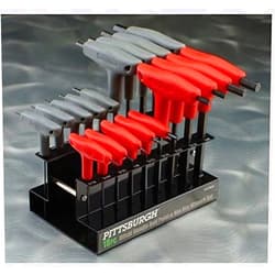 Harbor Freight Tools 18 Pc SAE & Metric T-Handle Ball End Hex Key Set HFJ14