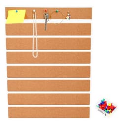 Corpuwn 8 pcs Cork Board Strips,1/2