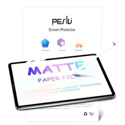 Peslv 2 Pack Like Paper Screen Protector for iPad Air 5th & Air 4th (10.9 Inch)/ iPad Pro 11 (2022/21/20/18), Matte Anti Glare PET Film/Blue Light Filter/Drawing & Writing Feel Like on Paper