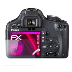 AtFoliX Plastic Glass Protective Film compatible with Canon EOS 500D / Rebel T1i Glass Protector, 9H Hybrid-Glass FX Glass Screen Protector of plastic