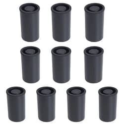 Lasenersm 10 Pieces Film Canisters Plastic Film Canister Plastic Film Canister Holder Empty Camera Reel Containers Empty Camera Reel Storage Containers Case Plastic Storage Case with Lids, Black