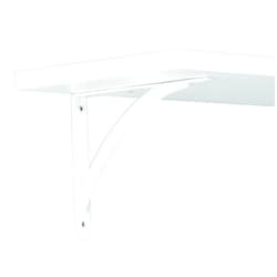 Knape & Vogt John Sterling Elegante Style Decorative Shelf Bracket, 7-inch, Warm White, RP-0053-7WT
