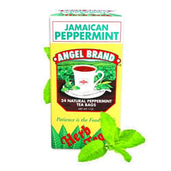 Angel Brand Jamaican Peppermint Tea Bags 24, Herbal Tea easy to Brew, Caffeine-Free Peppermint Tea Organic Provide Fresh Breath Made with Pure Jamaican Peppermint for a Delightful Sip Every Time