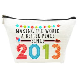 Choinn 13th Birthday Gifts for Girls, Funny 13 Year Old Gift Makeup Bag, 2013 13th Birthday Decorations Makeup Bags for Her, Teens, Sister, Daughter, Niece, Granddaughter, 2013 Cosmetic Travel Bag