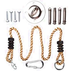 Amotor Hammock Hanging Kit, Stainless Steel Hammock Hook 600 LB with 40″ Nylon Rope for Hammock, Hanging Chair, Punching Bag, Yoga Training, Ceiling,Swings