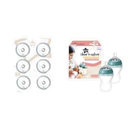 Tommee Tippee Closer to Nature Baby Bottle Nipples, Fast Flow & Closer to Nature Soft Feel Silicone Baby Bottles, Breast-Like Nipples, Anti Colic, Stain and Odor Resistant, 9oz, 2 Count
