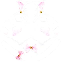 Spooktacular Creations 5 Pc Kitty Cat Halloween Costume Accessory Set with Cat Ears Headband, Paws Gloves, Bow Tie, Tail