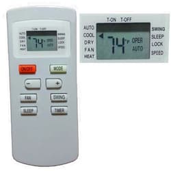 YING RAY Replacement for Soleus Air GREE Air Conditioner Remote Control for Model GM-WAC-10ESE-C GM-WAC-12ESE-C GL-PAC-08E4 SG-PAC-08E4 (Display in Fahrenheit)