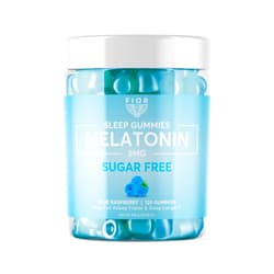 FIOR Melatonin Gummies (Sugar Free Blue Raspberry, 120)