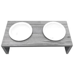 SPOT Ethical Pet Products 68033140: Cosmo Dish Diner Double Grey 15In