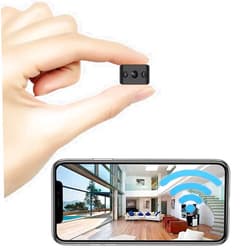 ZHOUCXZDA Mini Wireless Camera WIFI Security Camara Smallest 1080P HD Home Indoor Outdoor Cameras Room Dog Pet Cams, Nanny Cam 118 Angle Night Vision Tiny House Room Door Cam for Home,Can No Need WiFi Camera