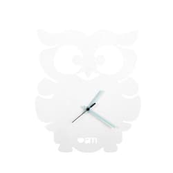 Arti & Mestieri Arts and Crafts gufino Wall Clock – Metal – White – 30 x 34H 