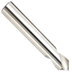 YG-1 - 0161L High Speed Steel NC Spotting Drill Bit, Uncoated (Bright), Straight Shank, Slow Spiral, 90 Degree, 1/4