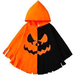RUYILULU Halloween Kids Color Block Hooded Cloak – Perfect for Halloween Costume Party, Cosplay – Lightweight and Comfortable Design,Buy one, get Two
