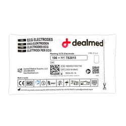 Dealmed Resting ECG Electrodes - Single Use Pads with Self Adhesive Stickers for Electrocardiogram & EKG Heart Monitoring Machines for Hospital, EMS & Medical Screening (1,000 Count)