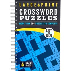 Parragon Books Large Print Crossword Puzzles: Over 200 Puzzles to Complete with Solutions - Include Spiral Bound / Lay Flat Design and Large to Extra-Large Font Including for Adults
