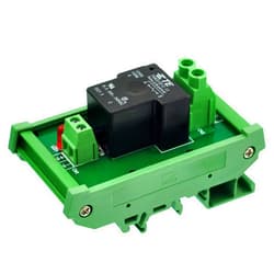 Electronics-Salon CZH-Labs DIN Rail Mount 12V Passive SPST-NO 30Amp Power Relay Module.