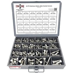 BoltsandNuts.com Metric Stainless Steel Allen Socket Head Cap Bolts Screws A2 18-8 (304) Assortment M6 M8 M10 M12-306PCS