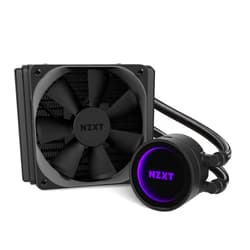 NZXT Kraken M22 120mm - All-in-One RGB CPU Liquid Cooler - CAM-Powered - Infinity Mirror Design - Reinforced Extended Tubing - AER P120mm PWM Radiator Fan (Included)