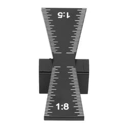 Walfront Dovetail Marker Aluminum Alloy Dovetail Gauge Woodworking Joints Marking Jig Ruler for Cork, Hardwood and Other Types of Wood (1:5 1:8)