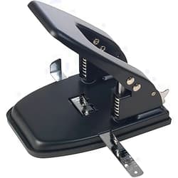 1InTheOffice 2 Hole Punch, Paper Puncher, Low Force Required, Jam Resistant, 28 Sheet Capacity, Black