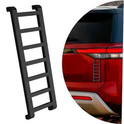 URSOQ Widdle Wadder Ladder, Mini 3D Print 8 Inches Decorative Ladder Mount to Metal Surfaces with Four Corners Magnets, Fashion Decoration Ladder Suitable for Refrigerators, Cars, Etc - (1 PCS Black)