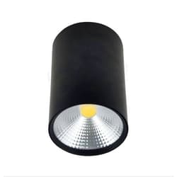 DLGGO LED Ceiling Surface Mounted Black Downlight Ceiling Flat Panel Down Light 3000K Floodlight COB Anti Glare Ceiling Spots Accent Lamp Lighting for Hallway Corridor Kitchen Living Room Luminaire