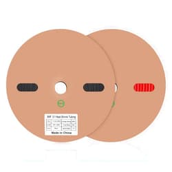 XHF 3/32 Inch 82 Ft XHF 3:1 Waterproof Black&Red Heat Shrink Tubing Roll Marine Grade Adhesive Lined Heat Shrink Tube, Insulation Sealing Oil-Proof Wear-Resistant