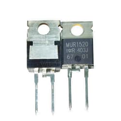 FICEMETOI 2 Pieces MUR1520G MUR1520 U1520 TO220-2 15A 200V Fast Recovery Diode New for Arrival 2025 High for Quality