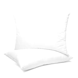 Nestl Toddler Pillow - Pack of 2 Baby Pillows - Organic Cotton Kids Pillow for Sleeping - Soft Kids Travel Pillow - Perfect Toddler Bed Pillow - 13 x 18 Inches,White