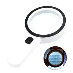 AIXPI Magnifying Glass with Light, 30X Handheld Large Magnifying Glass 12 LED Illuminated Lighted Magnifier for Macular Degeneration Seniors Reading Inspection Coins Jewelry