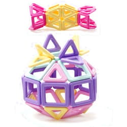 RockSwan Magnetic Blocks Tough Building Tiles STEM Toys for 3+ Year Old Boys and Girls Learning by Playing Games for Toddlers Kids Toys(E-5)