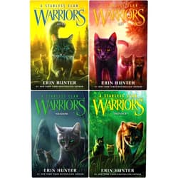By Author: Erin Hunter (Author) Warriors: A Starless Clan Series 4 Books Set Paperback Edition - River, Sky, Shadow, Thunder