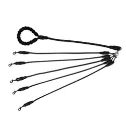 Bullpiano Hankyky Dog Double Leash Pet Multi Ways No Tangle Leash for Dog Walking Tracks with 2/3/4/5 Elastic Dogs Straps Splitter
