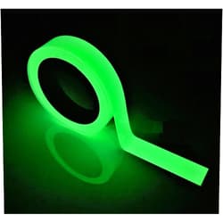 JSITON Glow in The Dark Tape - 33 FT X 0.5 Inch Luminous Photoluminescent/Luminescent Emergency Roll Safety Egress Markers Stairs, Walls, Steps, Exit Sign. Glowing Pro Theatre Stage Floor