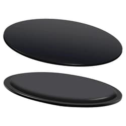 ISaddle Car Dashboard 80mm Adhesive Mounting Disk - Removable TPU Circular Sticky Suction Cup Base Adapter Plate Disc for Garmin GPS Tomtom Nav Car Dash Cam Cell Phone Reusable Console Pedestal (2 PCS)