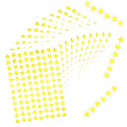 FOHOLA 1080 Pack 10 Sheets Tiny Gold Star Stickers, 0.3