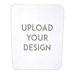 COLORCOMMALL Personalized Custom Throw Blanket - 38x54 Inch Fleece Sherpa Customized Photo Design Text Logo Name Picture Gift for Women Men Family Friends Kids Baby Dogs Pets